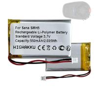 HIGHAKKU Batterie de rechange compatible avec casque Bluetooth Sena SMH5 FM, SMH5D, SPH10H-FM, SPH10HD-FM