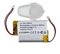 HIGHAKKU Batterie de rechange compatible avec casque de moto sans fil Sena SMH10 SMH10R SMH10D SMH10-11 SR10