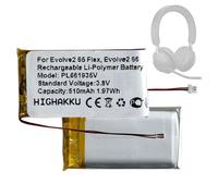 HIGHAKKU Batterie de rechange PL661935V compatible avec casque Ja-Bra Evolve2 65 Flex, Evolve2 65