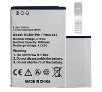 HIGHAKKU Batterie de rechange RCB01P01 RCB413 compatible avec téléphone Doro Primo 406,413,414,418 portable à rabat Li-ION Li-Po RCBNTC01