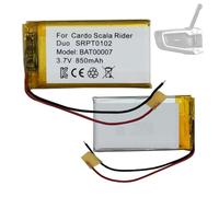 HIGHAKKU Batterie de rechange SRPT0102, BAT00007 850 mAh compatible avec Car-do Packtalk Bold, Packtalk Duo, Packtalk Slim, Scala Rider