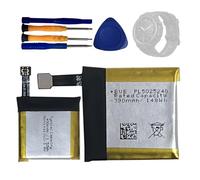 HIGHAKKU PL502524 PL502524G Batterie de rechange compatible avec montre connectée AMA-zfit T-REX Pro A2011/A2013 avec outils