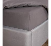 Highams Drap-Housse de Luxe de Style hôtel en Polycoton uni, Facile d'entretien, Anthracite, Polyester, 50% Coton, Gris Charbon, King