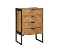 Highboard 50x35x75 cm en bois massif d acacia