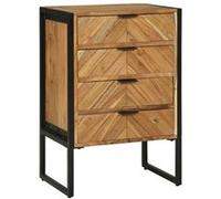 vidaXL Highboard 50x35x75 cm en Bois Massif d'acacia