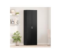 Vidaxl Highboard Chêne Noir 60x35x180 Cm Bois D'ingénierie