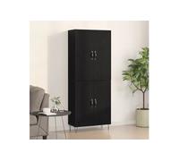 Buffet haut - Chêne Noir - 4 portes - 180 cm - Style contemporain