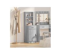 vidaXL Buffet Haut Gris Sonoma 40x41x135 cm Bois d'ingénierie
