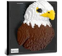 highdar Décoration Murale 3D en Forme de Aigle Ensemble de Mini-Blocs de Construction, Décoration Murale ou de Table Unique, Cadeau d'anniversaire Créatif pour Enfants et Adolescents (1924 Pcs)
