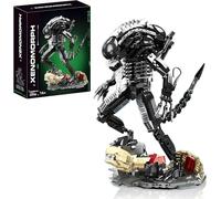 highdar Figurine d'action Xenomorph Mech Ensembles de Construction pour Adultes, Briques de Construction Extraterrestres, Jouets de Modèle de Fiction (882 pièces)