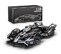 highdar Kit de construction de voiture de sport technique 1148 pièces 1:14 STEM Supercar de sport STEM, kit de modélisation, MOC, jouets de construction, voiture de course pour les amateurs de blocs