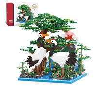 highdar Plantes et Arbres Micro Ensemble de Blocs de Construction, Modèle D'architecture Chinoise à Collectionner à la Maison, Jouets d'anniversaire pour Enfants, Adultes (3666 Pièces)