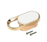 Highdecora Lot de 6 boutons et poignées de porte d'armoire - Poignées de tiroir de placard (55 mm-blanc)