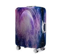 Highdi 18-32 Pouces Ciel Étoile Housse Valise,Anti-Poussière Housse de Valise Elastique,Housse Protection Valise Réutilisable, Housse de Bagage Portable,Adaptée Bagages S-XL (Violet B,M)