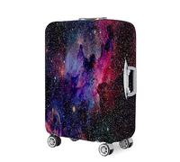 Highdi 18-32 Pouces Ciel Étoile Housse Valise,Anti-Poussière Housse de Valise Elastique,Housse Protection Valise Réutilisable, Housse de Bagage Portable,Adaptée Bagages S-XL (Rose,M)