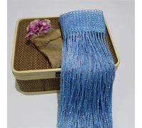 Highdi 2 Stück Fadenvorhang Insektenschutz Tür, Fadenvorhang Balkontür Perlenvorhang Fliegenschutz Fliegenvorhang Balkontür Raumteiler Sichtschutz für Terrassentür, Tür (1 * 2M,YS100 Bleu)