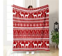 Highdi 3D Couverture Polaire Plaid, Jeté de Canapé Douillette Confortable Couverture de Lit 2 Personnes Couverture d'hiver Chaude et Douce pour Chambre Canapé Lit Chat Ch (150X200cm,Noël 9)