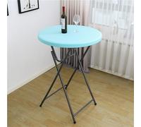 Highdi Couleur Unie Nappe Ronde avec Bord Élastique, Nappe de Table Anti-Tache Antidérapante Nappe Jardin Exterieur Protection Table Ronde Extensible (ф60cm,Bleu Ciel)
