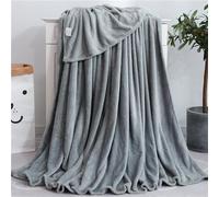 Highdi Couverture Polaire Plaid, Jeté de Canapé Douillette Confortable Couverture de Lit 2 Personnes Couverture d'hiver pour Animaux Chaude et Douce (120x200CM,Gris argenté)