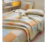 Highdi Couvre Lit, Matelassé Dessus de Lit Jeté de Canapé Confort et Douceur, Plaid Canape Imprimé Cartoon, Couvertures pour Salon, Chambre à Coucher (Petite Fleur,200x230cm)
