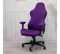 Highdi Housse Chaise Gaming avec Accoudoir, Housses de Chaise de Jeu Extensible Housse Chaises de Gamer Housse de Chaise de Bureau Gaming (Taille Unique,Violet)