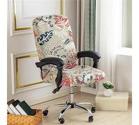 Highdi Housse de Chaise de Bureau Universelle Extensible, Imprimé Housse de Fauteuil Rotatif Lavable pour Chaise de Bureau Pivotante Ordinateur Gaming Accoudoirs Chaise (Style Ethnique)