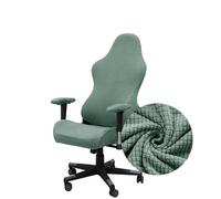 Highdi Housse de Chaise de Gaming, Jacquard Couleur Unie Extensible Housse de Protection Chaise Gaming Rotatif, pour Chaise de Bureau Gaming Ordinateur, Anti Griffe de Chat (Vert Matcha)