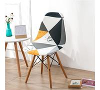Highdi Housse de Chaise de Salle à Manger Scandinaves Extensible, Housse de Chaise Motif de Simple Mode, Couverture de Chaise sans Accoudoirs pour Cuisine, Salon, Bureau (Triangle,4 Pieces)