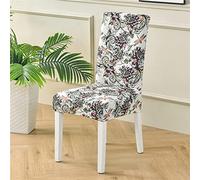 Highdi Housse de Chaise Extensible Lot de 2/4/6, Nouveau Style Couverture Protecteur de Chaise Salle a Manger Universel Amovible Housse Chaise pour Mariage Banquet (Jungle des libellules,4 pièces)