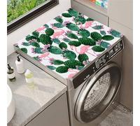 Highdi Housse Machine a Laver Coussin de Antidérapant, Contre Les Rayures Protection Machine a Laver Universelle Douce et Découpable pour Sèche-Linge, Cuisines,Bains (Flamant rose,50x60cm)