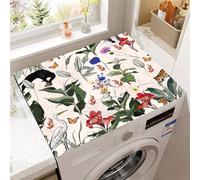 Highdi Housse Machine a Laver Coussin de Antidérapant, Contre Les Rayures Protection Machine a Laver Universelle Douce et Découpable pour Sèche-Linge, Cuisines,Bains (Motif floral 8,60x60cm)