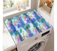 Highdi Housse Machine a Laver Coussin de Antidérapant, Contre Les Rayures Protection Machine a Laver Universelle Douce et Découpable pour Sèche-Linge, Cuisines,Bains (Tie-Dye 2,50x60cm)