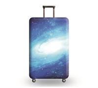 Highdi Housse Valise et Univers Merveilleux Housse de Valise Elastique, Housse Protection Valise Réutilisable, Housse de Bagage Portable, Adaptée aux Bagages S-XL (Bleu,L (26-28 Pouces))