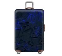Highdi Housse Valise, Impression Technologique Colorée Housse de Valise Elastique, Housse Protection Valise Lavable, Housse de Bagage Portable, Adaptée aux Bagages S-XL (Bleu,L (26-28 Pouces))