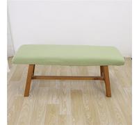 Highdi Housses de Pouf Ottoman Rectangulaire, Housses de Pouf Extensible Housses de Repose-Pieds Antidérapante Couvre Banc de Bois Lavable avec Fond Élastique (DR-Vert,35-40 * 90-100)