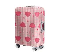 Highdi Impression de Parapluie Housse Valise,18-32 Pouces Housse de Valise Elastique, Housse Protection Valise Réutilisable, Housse de Bagage Portable, Adaptée Bagages S-XL (Rose,XL)