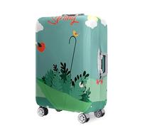 Highdi Impression de Parapluie Housse Valise,18-32 Pouces Housse de Valise Elastique, Housse Protection Valise Réutilisable, Housse de Bagage Portable, Adaptée Bagages S-XL (Oiseaux,XL)