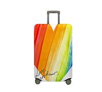 Highdi Imprimé Arc-en-Ciel Housse Valise, Housse de Valise Elastique, Housse Protection Valise Réutilisable Lavable,Housse de Bagage Portable,Adaptée Bagages S-XL (Amour,M (22-24 Pouces))