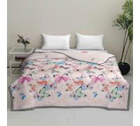 Highdi Imprimé Moderne Simple Été Réversible, Été Douce Couette Jeté de Lit, Couette Poids Léger Couette Enfant, Couvre Lit en Microfibre pour Couette 2 Personnes (Papillon,220x240cm)