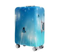Highdi Imprimé Pissenlit Housse Valise,18-32 Pouces Housse de Valise Elastique, Housse Protection Valise Réutilisable, Housse de Bagage Portable, Adaptée Bagages S-XL (Bleu,S)