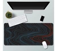 Highdi Jeu Tapis de Souris Grand XXL/XL, Tapis de Souris Gaming avec Caoutchouc Antidérapant Tapis de Souris de Jeu Extended Tapis de Clavier PC Office (B,500 * 1000 * 3mm)