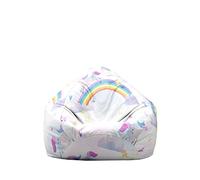 Highdi Licorne Pouf Poire sans Garnissage pour Adultes Enfants, 3D Rangement de Jouets Stockage Grande Fauteuil Pouf Pliable pour Fauteuil Housse de Pouf Poire (Graffiti,90 * 110cm)