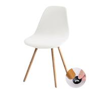 Highdi Lot de 1/2/4/6 Velours Housse de Chaise Scandinaves, Extensible Housse de Chaise de Salle à Manger, Couverture de Chaise sans Accoudoirs pour Cuisine, Salon, Bureau (1PC,Blanc)
