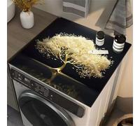 Highdi Moderne et Simple Housse de Protection pour Machine à Laver Top,Coussin de Machine à Laver Antidérapant Housse de Machine à Laver pour Machine à Laver Ou Sèche-Linge (Arbres,50x50cm)