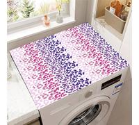 Highdi Motif 3D Housse Machine a Laver Coussin de Antidérapant, Contre Les Rayures Protection Machine a Laver Universelle Douce et Découpable pour Sèche-Linge (Dégradé de violet,60x60cm)