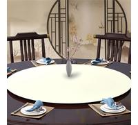 Highdi Nappe Ronde avec Bord Élastique, Cocktail Nappe de Table Anti-Tache Antidérapante Nappe Jardin Exterieur Protection Table Ronde Extensible pour Cafe Cuisine Fête Table (160cm,Beige)