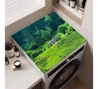 Highdi Paysage 3D Housse de Protection pour Machine à Laver Top,Coussin de Machine à Laver Antidérapant Housse de Machine à Laver pour Machine à Laver Ou Sèche-Linge (Paysage 2,65x65cm)