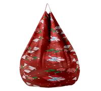 Highdi Pouf Poire Housse de Pouf pour Enfants Adultes, Rangement de Jouets Stockage, Amour Romantique Grande Portable pour Fauteuil Poire pour Salon Intérieur Extérieur (Fleur de Rose,80x90cm)