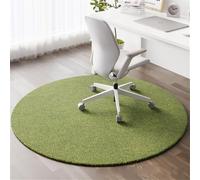Highdi Tapis Chaise de Bureau, Ronde Tapis Chaise Gaming Antidérapant Facile à Nettoyer, Vert Protection de Sols Durs, Bois de Sol, Carrelage pour Bureau (Vert,Diamètre 160cm)