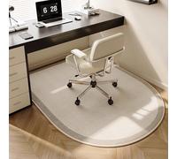 Highdi Tapis Chaise de Bureau, Semi-Circulaire Tapis Chaise Gaming Antidérapant Facile à Nettoyer, Protection de Sols Durs, Bois de Sol, Carrelage pour Bureau (Couleur E,90x120cm)